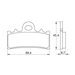 PASTILLA FRENOS ACCOSSATO AGPA184 st racing store