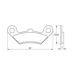 PASTILLA FRENOS ACCOSSATO AGPA189 st racing store