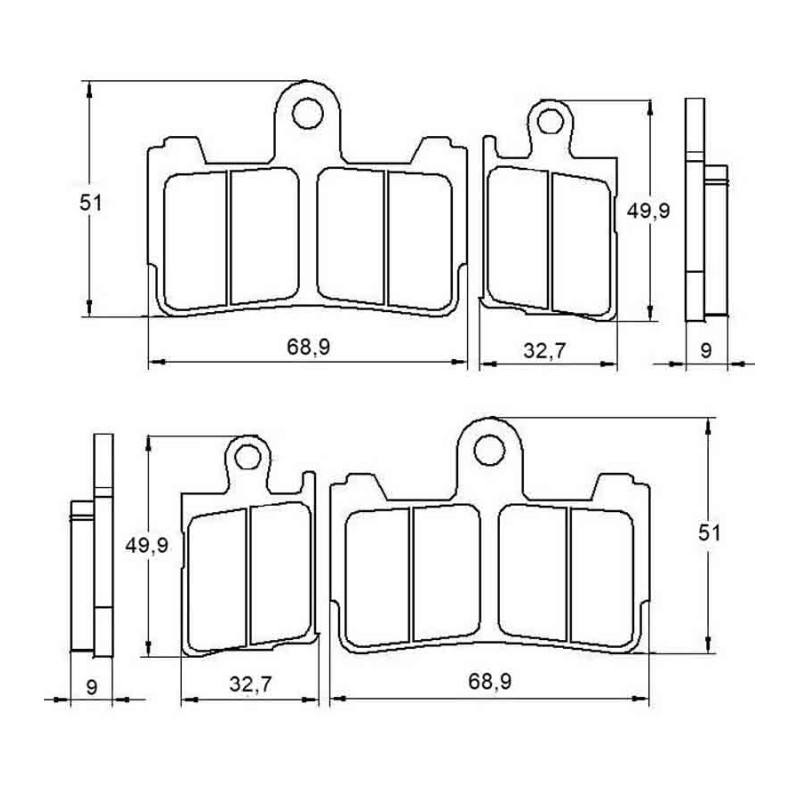 PASTILLA FRENOS ACCOSSATO AGPA193 st racing store