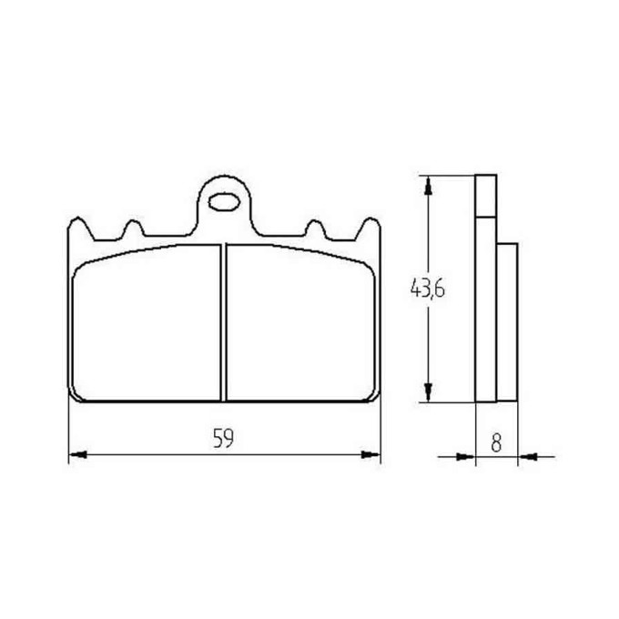 PASTILLA FRENOS ACCOSSATO AGPA201 st racing store 
