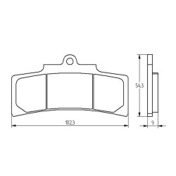 PASTILLA FRENOS ACCOSSATO AGPA202 st racing store