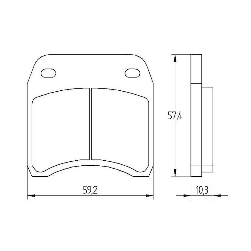 PASTILLA FRENOS ACCOSSATO AGPA209 st racings tore