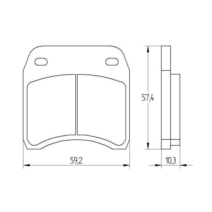 PASTILLA FRENOS ACCOSSATO AGPA209 st racings tore