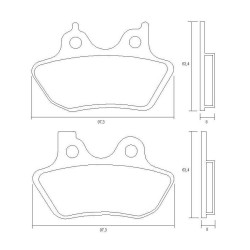 PASTILLA FRENOS ACCOSSATO AGPA215 st racings tore