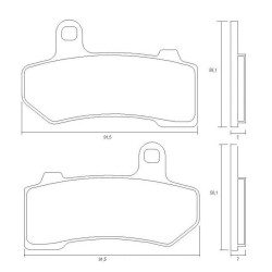 PASTILLA FRENOS ACCOSSATO AGPA219 st racing store