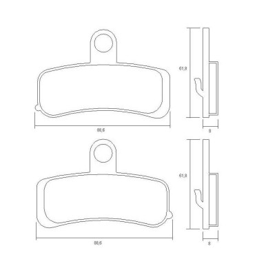 PASTILLA FRENOS ACCOSSATO AGPA220 st racing store
