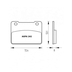 PASTILLA FRENOS ACCOSSATO AGPA242 st racin gstore