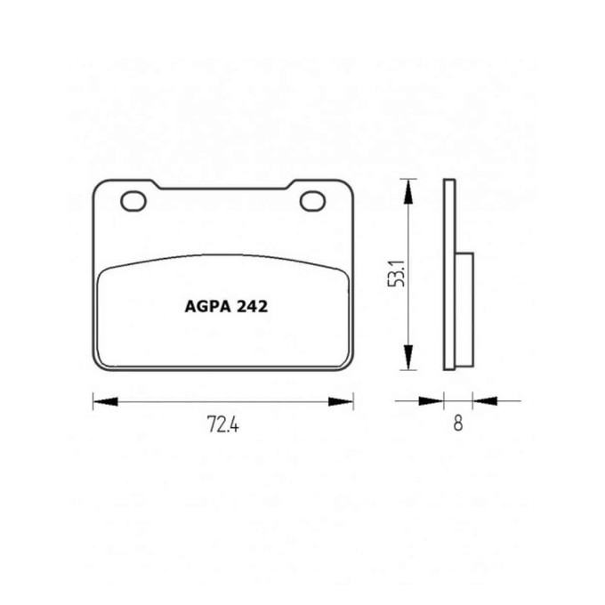 PASTILLA FRENOS ACCOSSATO AGPA242 st racin gstore