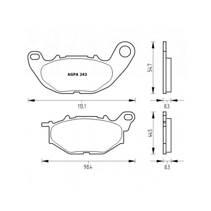 PASTILLA FRENOS ACCOSSATO AGPA243