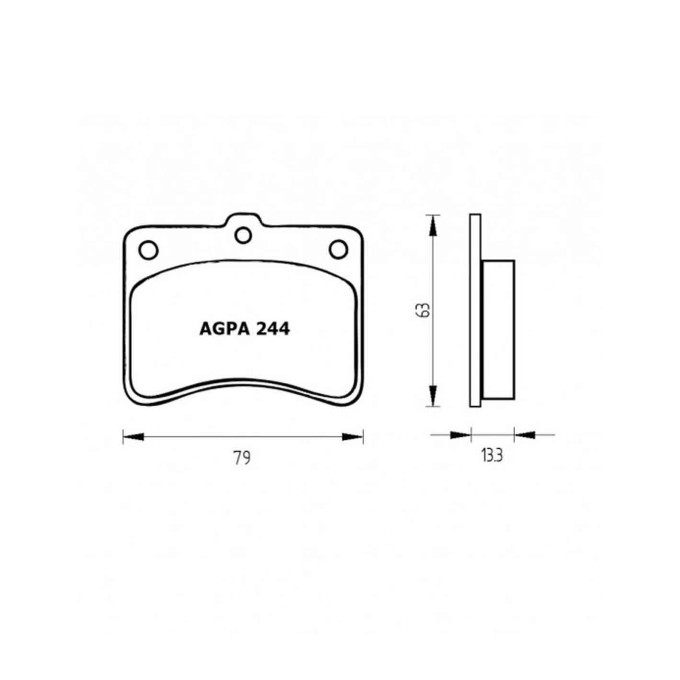 PASTILLA FRENOS ACCOSSATO AGPA244 st racingstore