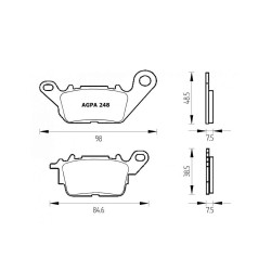 PASTILLA FRENOS ACCOSSATO AGPA248 st racing store