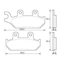 PASTILLA FRENOS ACCOSSATO AGPA278 st racings tore