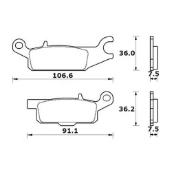 PASTILLA FRENOS ACCOSSATO AGPA280 st racing store