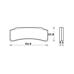 PASTILLA FRENOS ACCOSSATO AGPA281 st racing store