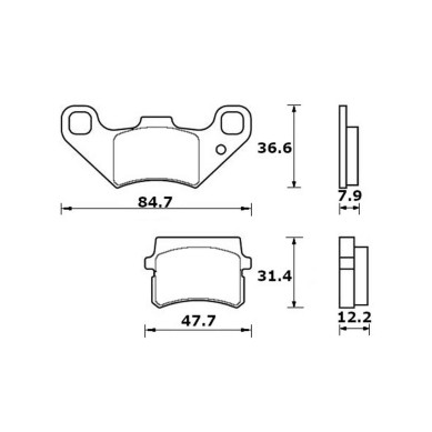 PASTILLA FRENOS ACCOSSATO AGPA282 st racing store