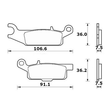 PASTILLA FRENOS ACCOSSATO AGPP257 st racings tore