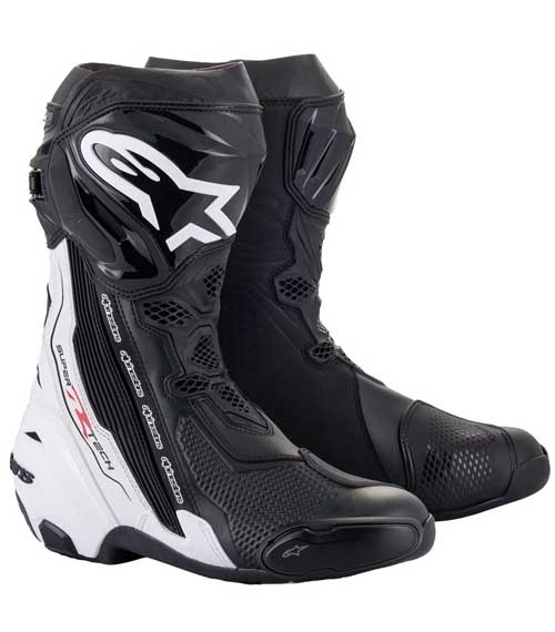 BOTAS DE MOTO ALPINESTARS SUPERTECH R BLANCO/ NEGRO BOTAS DE MOTO ALPINESTARS SUPERTECH R BLANCO/ NEGRO