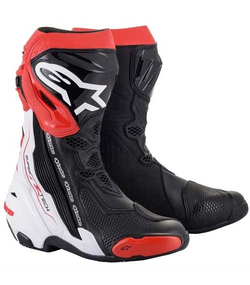 BOTAS DE MOTO ALPINESTARS SUPERTECH R BLANCO/ NEGRO / ROJO BOTAS DE MOTO ALPINESTARS SUPERTECH R BLANCO/ NEGRO / ROJO