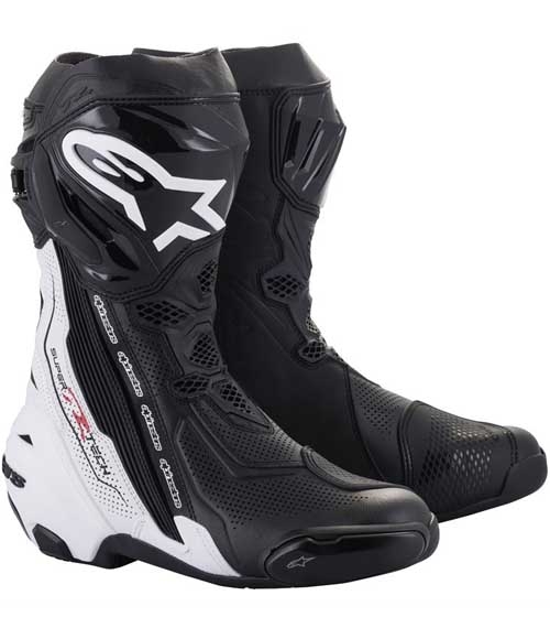 BOTAS DE MOTO ALPINESTARS SUPERTECH R VENTILADAS NEGRO / BLANCO BOTAS DE MOTO ALPINESTARS SUPERTECH R VENTILADAS NEGRO / BLANCO