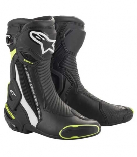BOTAS ALPINESTARS SMX PLUS V2 NEGRO / BLANCO / AMARILLO FLUOR BOTAS ALPINESTARS SMX PLUS V2 NEGRO / BLANCO / AMARILLO FLUOR