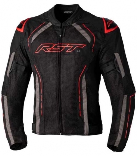 CHAQUETA VERANO HOMBRE RST S-1 MESH NEGRO/ROJO