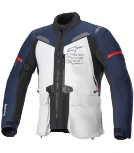 CHAQUETA ALPINESTARS ST-7 2L GORE-TEX NEGRA / AZUL OSCURO / GRIS