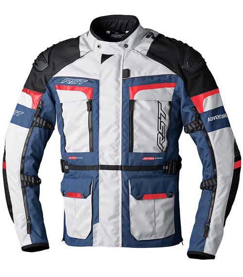 CHAQUETA HOMBRE RST ADVENTURE-X PLATA / AZUL / ROJO