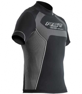 CAMISETA INTERIOR TECH X MC RST COOLMAX NEGRA (MANGA CORTA)