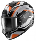 CASCO INTEGRAL SHARK RIDILL 2 APEX PLATA / NEGRO / NARANJA CASCO INTEGRAL SHARK RIDILL 2 APEX PLATA / NEGRO / NARANJA