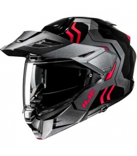 CASCO INTEGRAL HJC I80 VELLY NEGRO / ROJO