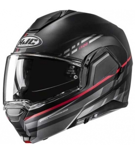 CASCO MODULAR  HJC I100 SYSMA NEGRO / ROJO