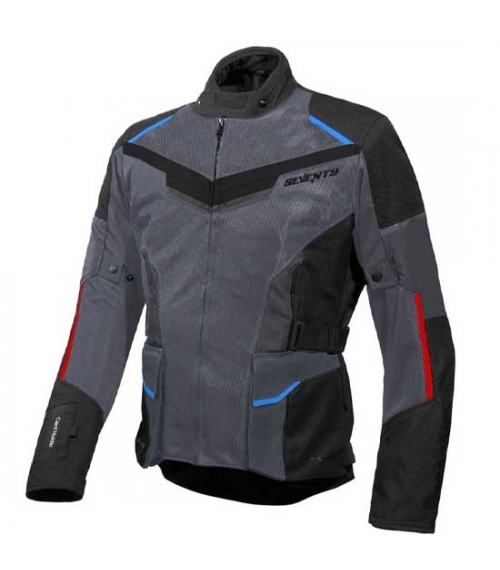 CHAQUETA HOMBRE SEVENTY DEGREES SD-JT67 TANAMI NEGRO / ROJO 