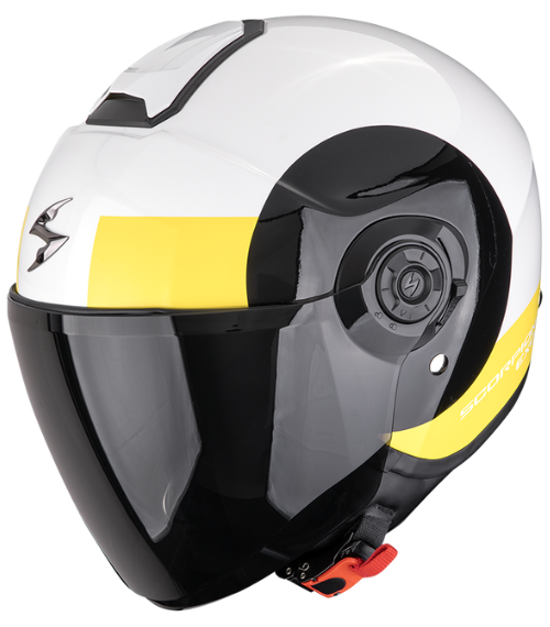 CASCO SCORPION EXO-CITY II SHEER BLANCO / NEGRO / AMARILLO