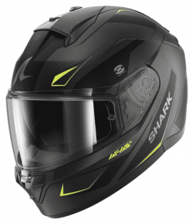 CASCO INTEGRAL SHARK RIDILL 2 MEKARIUM NEGRO / AMARILLO NEON