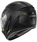 CASCO INTEGRAL SHARK RIDILL 2 MEKARIUM NEGRO / AMARILLO NEON