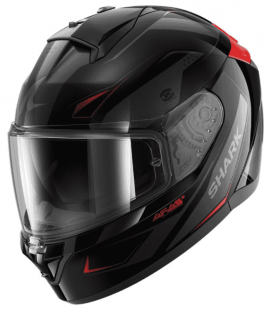 CASCO INTEGRAL SHARK RIDILL 2 MEKRANIUM NEGRO / ROJO