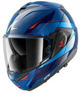 CASCO MODULAR SHARK OXO MEKARIUM AZUL  / NARANJA