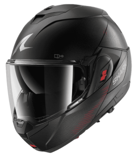 CASCO MODULAR SHARK OXO SP LYNE NEGRO / ROJO