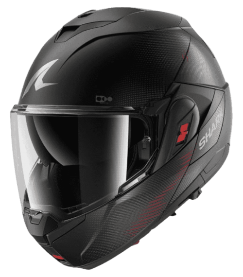 CASCO MODULAR SHARK OXO SP LYNE NEGRO / ROJO