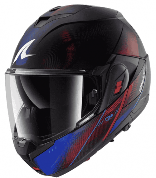 CASCO MODULAR SHARK OXO SP LYNE NEGRO / ROJO