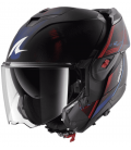 CASCO MODULAR SHARK OXO SP LYNE NEGRO / ROJO