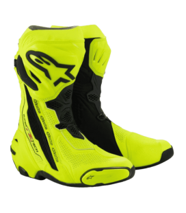 BOTAS DE MOTO ALPINESTARS SUPERTECH R VENTILADAS NEGRO / AMARILLO FLUOR