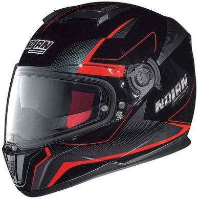 CASCO NOLAN N86 FLOW N-COM BLANCO / NEGRO 