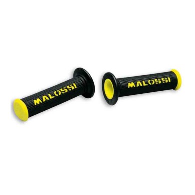 PAR PUÑOS NEGROS MALOSSI CUP CON LOGO AMARILLO (CERRADO) 6914060.Y0