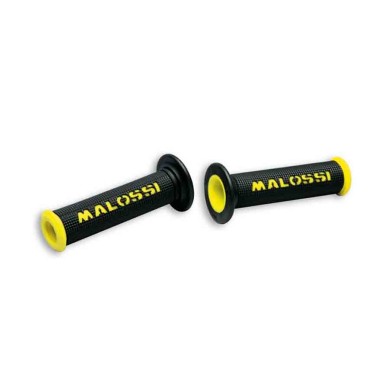 PAR PUÑOS NEGROS MALOSSI CUP CON LOGO AMARILLO (ABIERTO) 6914059.Y0