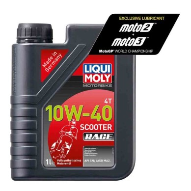 BOTE 1L ACEITE 100% SINTÉTICO LIQUI MOLY 10W-40 SCOOTER RACE