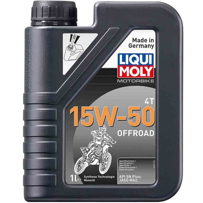 BOTELLA DE 1L ACEITE LIQUI MOLY HC SINTÉTICO 15W-50 OFF ROAD