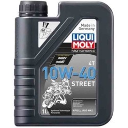 BOTELLA DE 1L ACEITE LIQUI MOLY HC SINTÉTICO 10W-40 STREET