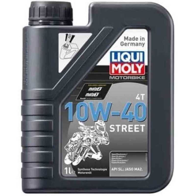 BOTELLA DE 1L ACEITE LIQUI MOLY HC SINTÉTICO 10W-40 STREET