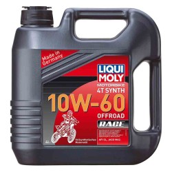 GARRAFA DE 4L ACEITE LIQUI MOLY 100% SINTÉTICO 10W-60 OFF ROAD RACE
